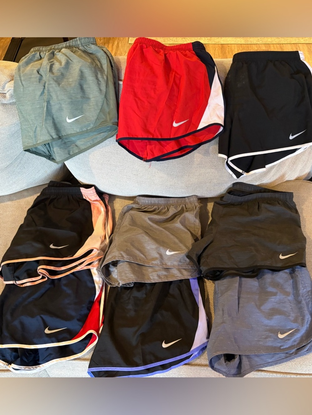 9 pairs of women’s Nike shorts